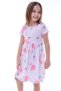 Flamingo Printed Lycra Girl's Dress - 7