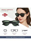 Unisex Polarized Sunglasses BLACK Mirror Lens - LC1002C03 - 6