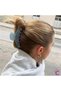Special Design Floral Embroidered Stone Acetate Bone Hairpin Buckle 10 cm - Women's Gift Hair Bun Clip - 2
