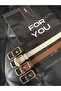 4-Piece Rectangular Buckle Women's Trouser Belt, Coat Belt, Shirt Belt, Dress Belt - 4