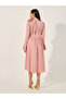 Bell Sleeve Tie-Up Neck A-Line Midi Dress - 5