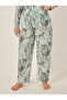 طقم قميص وبيجاما مزين بأزرار من GIRAFFE WILDLIFE - LUXE TROPICAL - 6