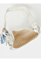 Stitch Detail Shoulder Bag with Printed Scarf - 5