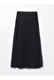Women's Pleated Skirt with Elastic Waist - 6