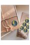 Happy Holidays 24 Pieces Gold Green Decoration, Gift, Packaging Sticker - A5 - 3