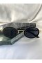 Oval Gold Matte Black Women's Sunglasses - 6