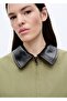 Cotton Jacket with Contrast Collar - 6
