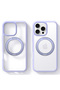360° Rotatable MagSafe Case for iPhone 16 Pro Max, Military-Grade, Stand, Ring Holder, Purple - 3