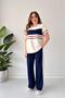 Double Color Modal Suit Navy Blue - 2