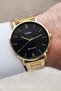Men's Wristwatch with Dial Black Cord Yellow Color Guaranteed - 3