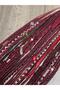 25 Prong Rasta Mix African Braided Buckle - Red & Dark Red - 2
