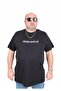 Men's Oversize Crew Neck T-Shirt Never Give up 25140 Black