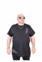 Men's Large Size Crew Neck T-Shirt Believe 25157 Black