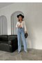 Julia Milano Cindy Dessin Light Blue Snow Wash Lycra Palazzo Loose Leg Super High Waist 2025 - 6