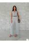 Women's Double Breasted Waist Belted Pleated Sleeveless Jumpsuit - 3