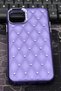 iPhone 15 Pro Max Compatible Diamond Stone Hard Cover Case Purple - 2