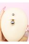 Titanyum Basic Taşsız 5/8m Toplu Göbek Belly Piercingi - 3
