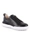 Black Leather Men's Sports Shoes 5091 Black - 2