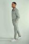 Pique Half Zipper Sweat - Light Gray - 5