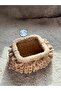 Puffy Bag Hand Knitted Soft Handbag Clutch - 4