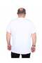 Men's Big Size Crew Neck T-Shirt London 25166 White - 3