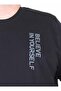Men's Large Size Crew Neck T-Shirt Believe 25157 Black - 2