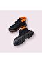 Boy's Black Color Velcro Orthopedic Sole Waterproof Stitched Boots