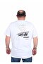Men's Big Size Crew Neck T-Shirt Urban 25142 White - 2