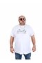 Men's Oversize Crew Neck T-Shirt Country 25174 White