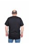 Big Size Men's Crew Neck T-Shirt Black 25165 - 3