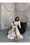 Atlas Fabric Dress(Belt Included) - 3