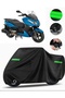 Kanuni Reha 250 Compatible Motorcycle Tarpaulin Premium (Lock Compatible) - Black - Mpro9002