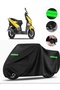 Tvs Ntorq 125 Compatible Motorcycle Tarpaulin Premium (Lock Compatible) - Black - Mpro9002