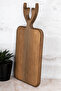 Wooden Deer Cutting Board Cheese Presentation Serving Board Natural Wooden Presentation Rack with Deer Figure - 4