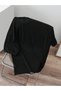 Men's Black Cute Pocket Panda Printed Oversize T-Shirt - 2