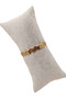 Gold Color Wavy Model Steel Handcuff Bracelet