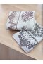 2 قطعة منشفة يومية مزخرفة مقاس 50 × 90 سم - 2