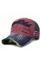 Black Rebel Embroidered Washable Vintage Model Adjustable Unisex Colorful Hat from the Back