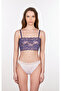 Blue Lace Piece Bustier, Blue Strapless Cropped, Strapless Bralet, Lace Cropped - 5