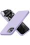 Soft Silicone with Velvet Inner Surface Compatible with iPhone 12/12 Pro High Quality Launch Case-Lilac