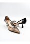 Women's Stiletto Silhouette Leather Shoes - 3