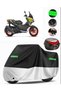 Aprilia Sr 125 Rear Bag Compatible Premium Motorcycle Tarpaulin (Lock Compatible) Black-Grey