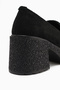 Boi Black Suede Platform Casual Women's Shoes - 5