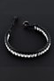 Natural Stone Bracelet, Howlite Cylinder Bracelet, Men's Bracelet, Women's Bracelet, Black and White Bracelet - 4