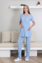 Nursing buttoned maternity pajama set/ lace robe postpartum pajama set/ slippers and crown gifted - 8