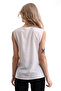 7280169 Drop Garnished Sleeveless Blouse Ecru - 5