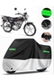 Kanuni Bd100 Rear Bag Compatible Premium Motorcycle Tarpaulin (Lock Compatible) Black-Grey