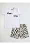 Gen-ius Black Patterned Boy's Shorts Set - 2