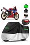 Honda Cbr 1000 Rr-R Fireblade Sp Rear Bag Compatible Premium Motor Tarpaulin (Lock Compatible) Black-Grey