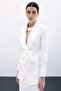 Tie-Up Jacquard Jacket - Ecru - 5